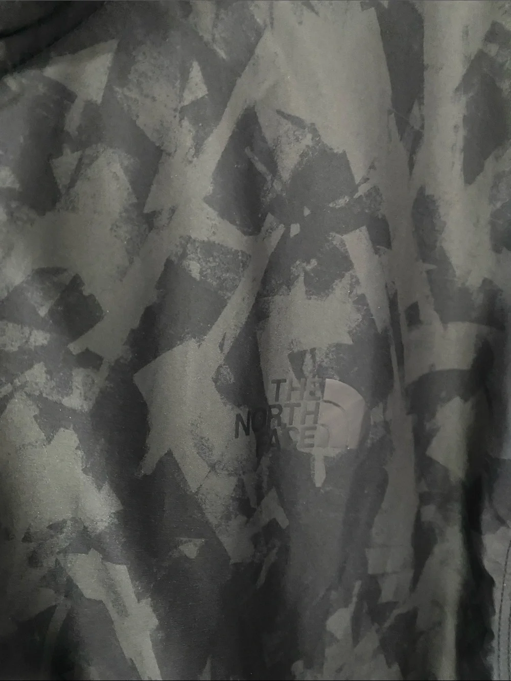 The North Face Men’s Black Camouflage Hooded Windbreaker